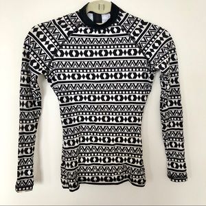 J Crew Geometric Print Rash Guard